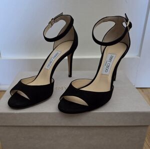 Jimmy Choo Annie 85, black suede